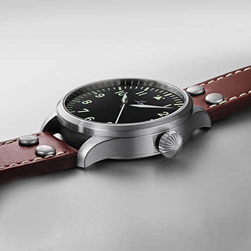 Laco / 1925 Men's 861688 Laco 1925 Pilot Classic Stainless Steel Automatic Watch with Brown Leather Band - Image 3