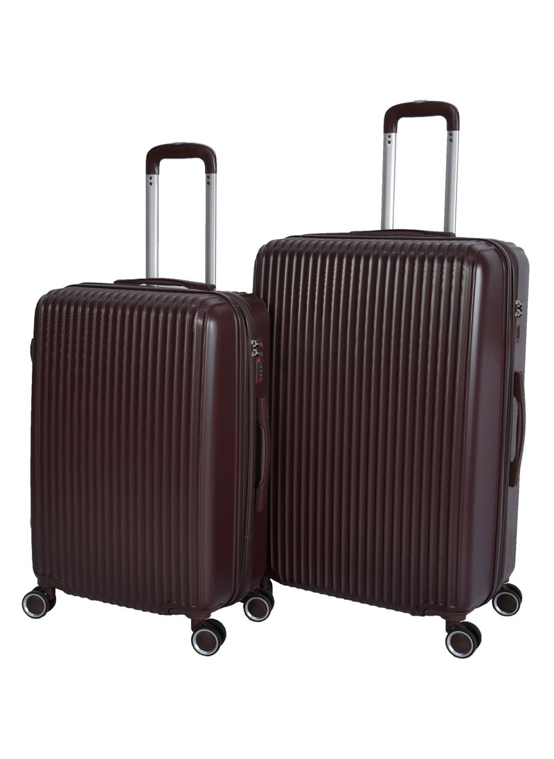 MORANO Morano Luggage Hard Trolley Travel Bags 4 Pieces Set Sizes 14/20/24/28 Dark Coffee  - Image 2