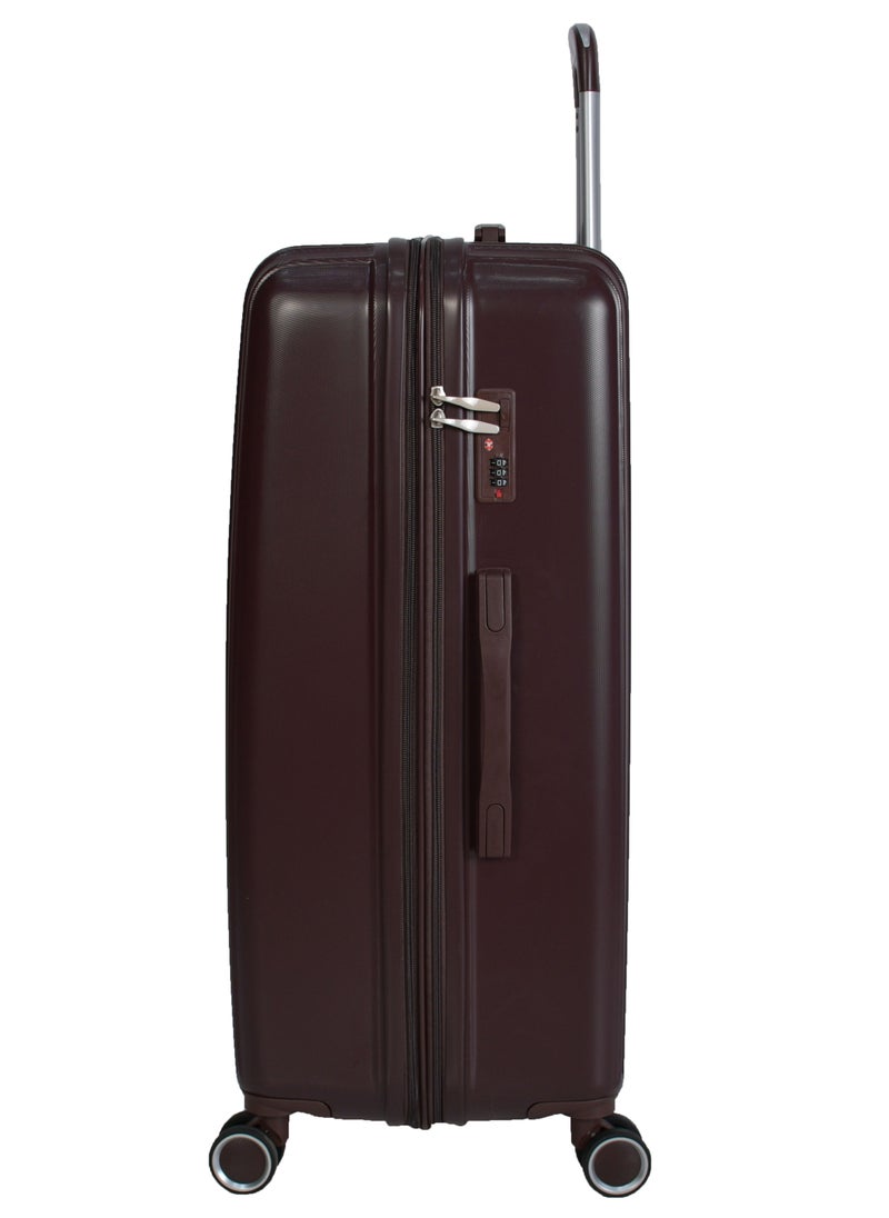 MORANO Morano Luggage Hard Trolley Travel Bags 4 Pieces Set Sizes 14/20/24/28 Dark Coffee  - Image 4