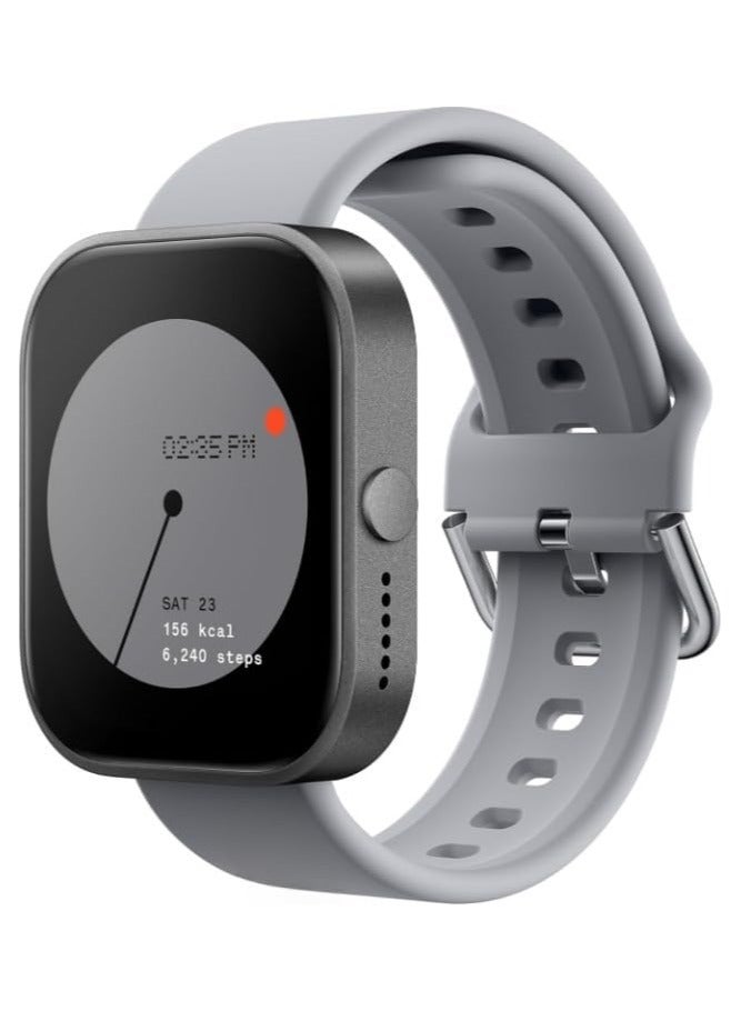 CMF Watch Pro 1.96’’ Smart watch for Adults Waterproof, Fitness Sports Tracker Watch with Heart Rate Monitor,Healthy Sleep Monitor for Smart Phones, premium version Latest version for 2025. Ash Grey - Image 1
