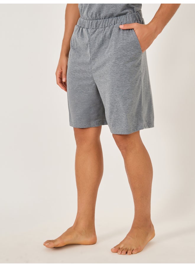 Styli Styli Unwind Slogan Front and Back Printed T-Shirt and Shorts Set  - Image 5