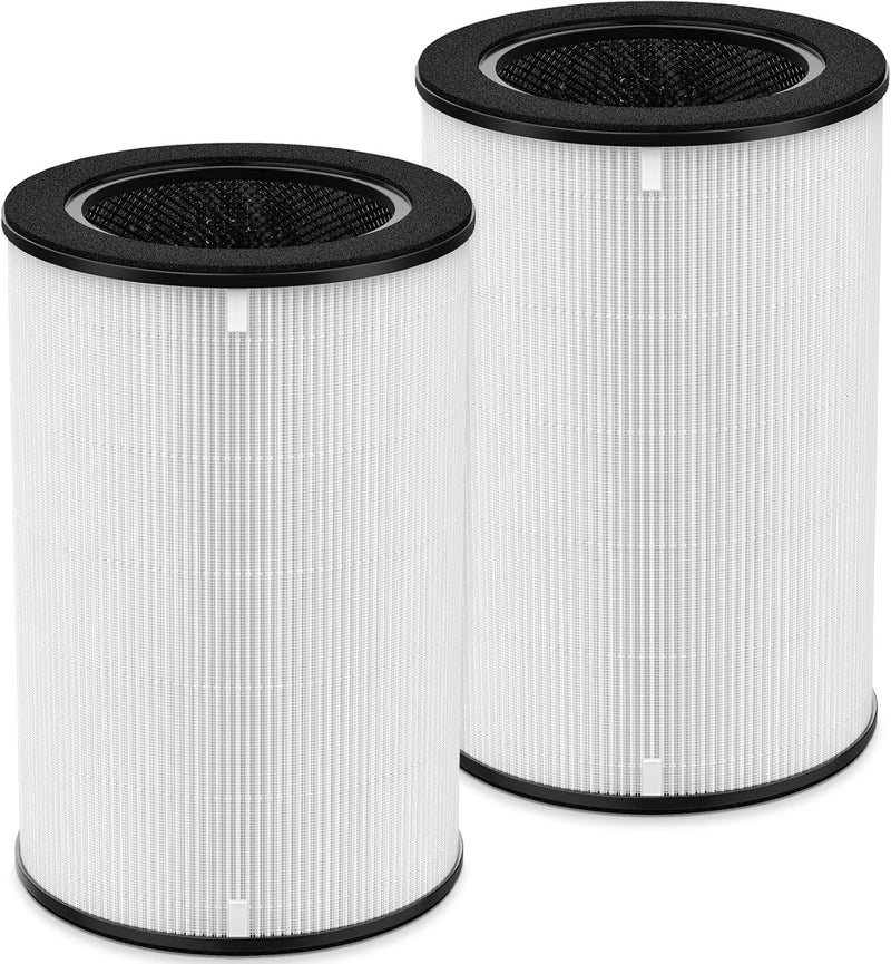 Ecleanfy فلتر HEPA AP-T40FL متوافق مع أجهزة تنقية الهواء Homedics TotalClean 5-in-1 Tower رقم 1461901: AP-T40، AP-T40WT، AP-T40BK، AP-T45، AP-T45WT، AP-T45BK، AP-T40WTAR، AP-T40FL؛ عبوتان. - Image 1