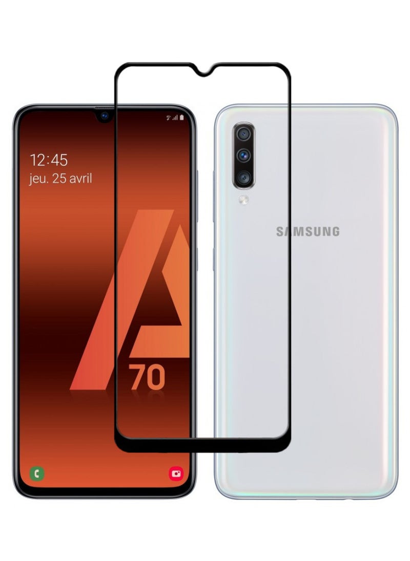 ACLIX Antistatic ESD Dustproof Premium Quality High Definition Tempered Glass Screen Protector Designed For Samsung Galaxy A70 - Image 1