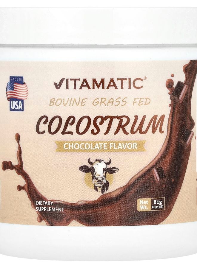 Vitamatic Bovine Grass Fed Colostrum Chocolate 2.85 oz (81 g)
