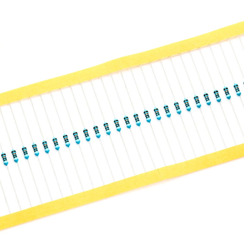 CHANZON 100pcs 1/4W (0.25W) 910K Ω ohm Metal Film Fixed Resistor 0.01 ±1% Tolerance 910KR MF Through Hole Resistors Current Limiting Rohs Certificated - Image 4