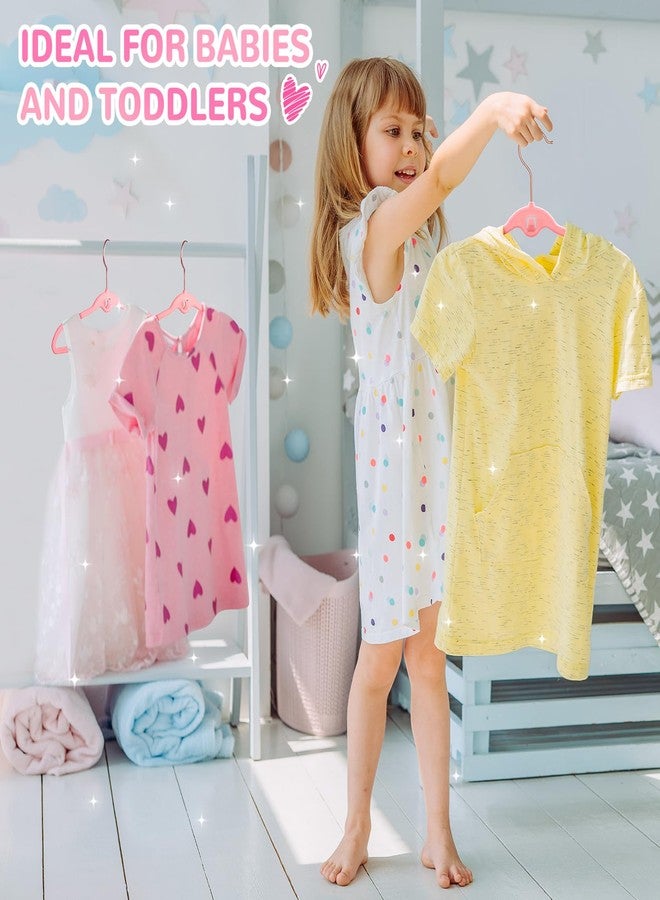 STOPKLAS Velvet Baby Clothes Hangers, Pink Velvet Hangers 30 Pack, 11 Inches Toddler Infant Hangers for Closet, Non Slip Nursery Clothes Hanger, Thin Space Saving Kids Felt Hanger with 360° Swivel Hooks - Image 5