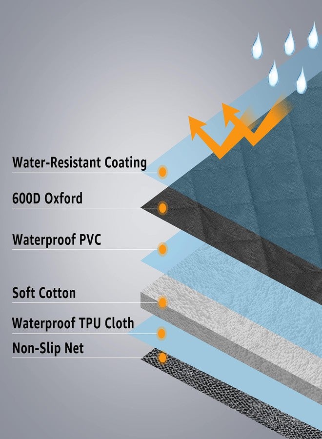 غطاء مقعد السيارة للكلاب من YSSOA، مناسب للمقعد الخلفي، متين ومقاوم للماء وغير قابل للانزلاق، مزود بنافذة شبكية وجيب تخزين، مناسب للسيارات والشاحنات وسيارات الدفع الرباعي، مقاس كبير جدًا - Image 2