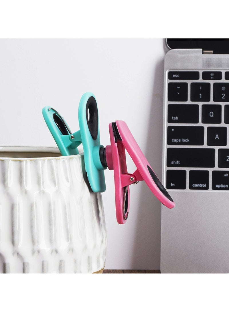 Barakah مشابك مغناطيسية لتخزين الطعام، 6 قطع مشابك أكياس للوجبات الخفيفة، تنظيم الثلاجة والمخزن - Image 4