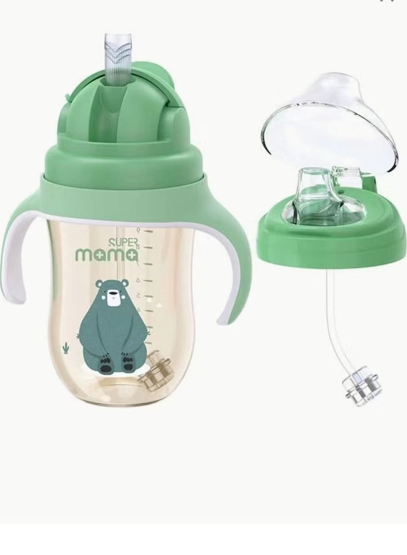 SUPERMAMA Baby Sippy Cup Boys and Girls Toddler Straw Cups Kids Water Bottle - Image 1