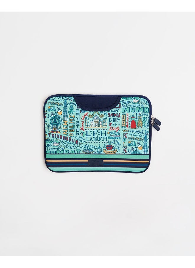 Chumbak TEAL By Chumbak Traveller Laptop Sleeve - 13inch  - Image 2