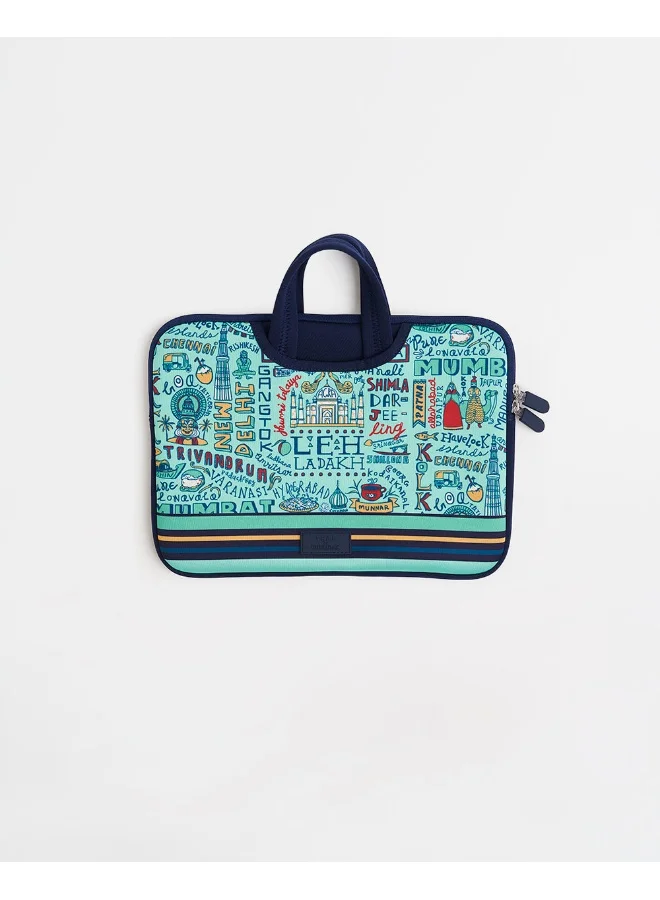 Chumbak TEAL By Chumbak Traveller Laptop Sleeve - 13inch