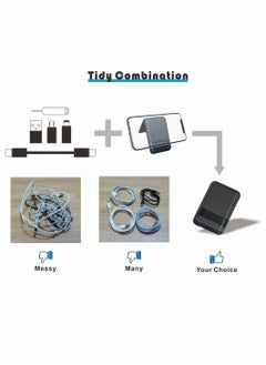 Y&D USB Cable Conversion Storage Box, Type C and Types Adapter Combination Set, Charging Data Transfer Cable, to A/Micro USB/Light Aluminum Alloy Convert Connectors  - Image 5