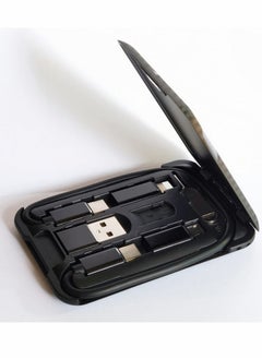 Y&D USB Cable Conversion Storage Box, Type C and Types Adapter Combination Set, Charging Data Transfer Cable, to A/Micro USB/Light Aluminum Alloy Convert Connectors  - Image 1