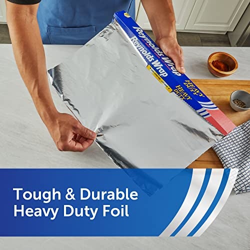Reynolds Wrap Heavy Duty Aluminum Foil, Heavy Duty Foil Aluminum Roll, Thick Foil for Added Strength, With Easy Open and Close Secure Tab, Extra Wide, 37.5 Sq. Ft. - Image 4