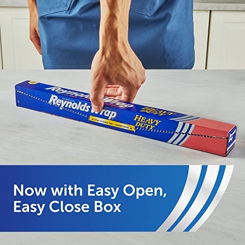 Reynolds Wrap Heavy Duty Aluminum Foil, Heavy Duty Foil Aluminum Roll, Thick Foil for Added Strength, With Easy Open and Close Secure Tab, Extra Wide, 37.5 Sq. Ft. - Image 3