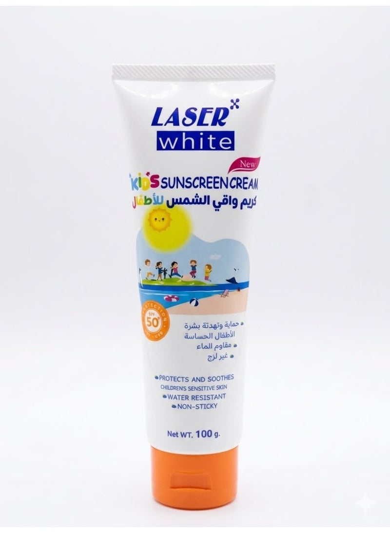 laser white Kids Sun Screen Cream 100 G - Image 1