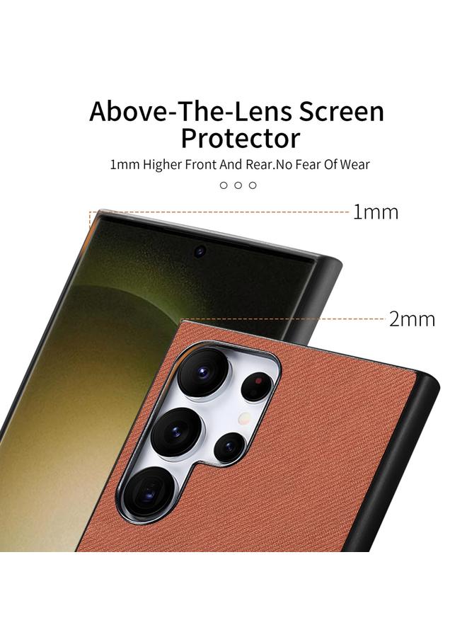 اس-توب جراب لهاتف Samsung Galaxy S22 Ultra 5G مصنوع من الجلد الصناعي المائل مع غطاء خلفي للهاتف - Image 3