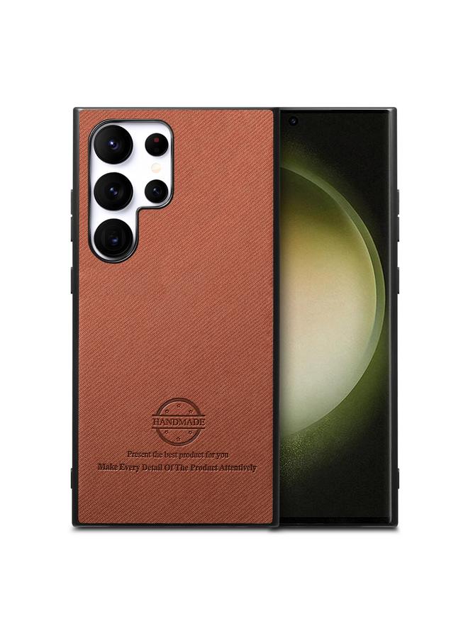 اس-توب جراب لهاتف Samsung Galaxy S22 Ultra 5G مصنوع من الجلد الصناعي المائل مع غطاء خلفي للهاتف - Image 1