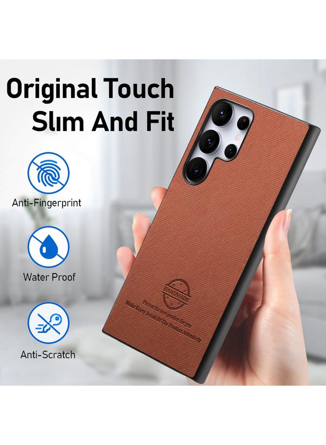 اس-توب جراب لهاتف Samsung Galaxy S22 Ultra 5G مصنوع من الجلد الصناعي المائل مع غطاء خلفي للهاتف - Image 5