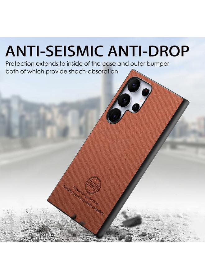 اس-توب جراب لهاتف Samsung Galaxy S22 Ultra 5G مصنوع من الجلد الصناعي المائل مع غطاء خلفي للهاتف - Image 4