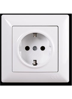 Günsan Elektrik Günsan Electric Günsan White Grounded Socket Visage Series 01281100152115  - Image 1