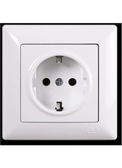 Günsan Elektrik Günsan Electric Günsan White Grounded Socket Visage Series 01281100152115  - Image 2