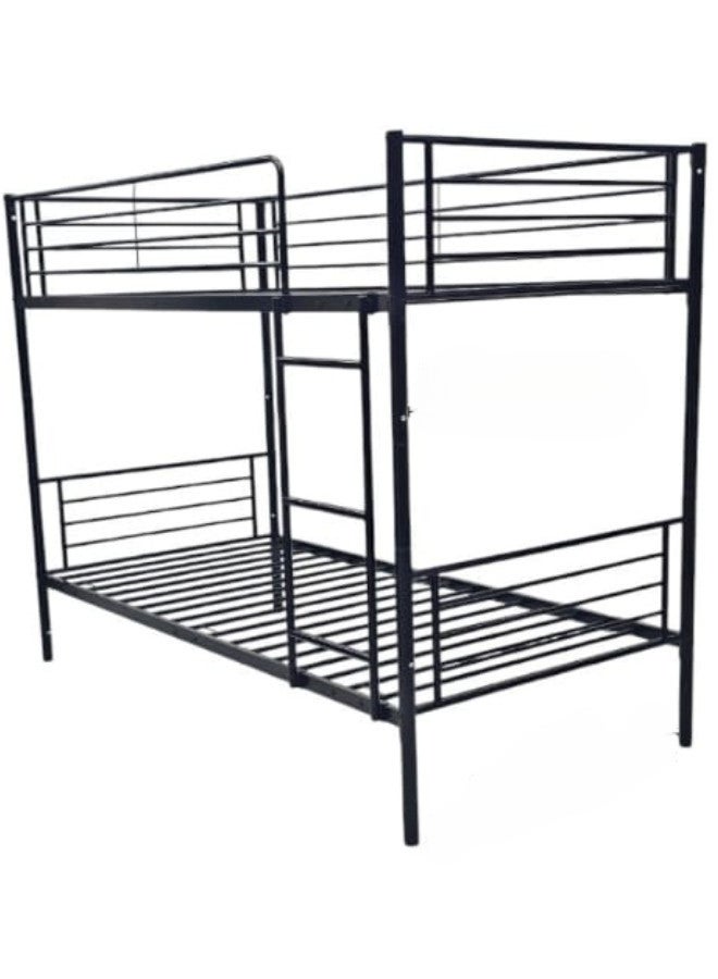 ALWASIT HOME Heavy Duty Steel Bunk Bed (190X90Cm) Black Without Mattress - Image 4