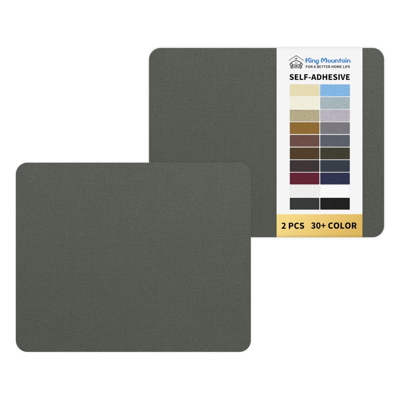 KING MOUNTAIN Canvas Repair Patch 9 x11 Inch 2 Pcs SelfAdhesive Waterproof Fabric Patch for Sofas Tents FurnitureTote Bags Car Seats Dark Grey 20 - Image 3