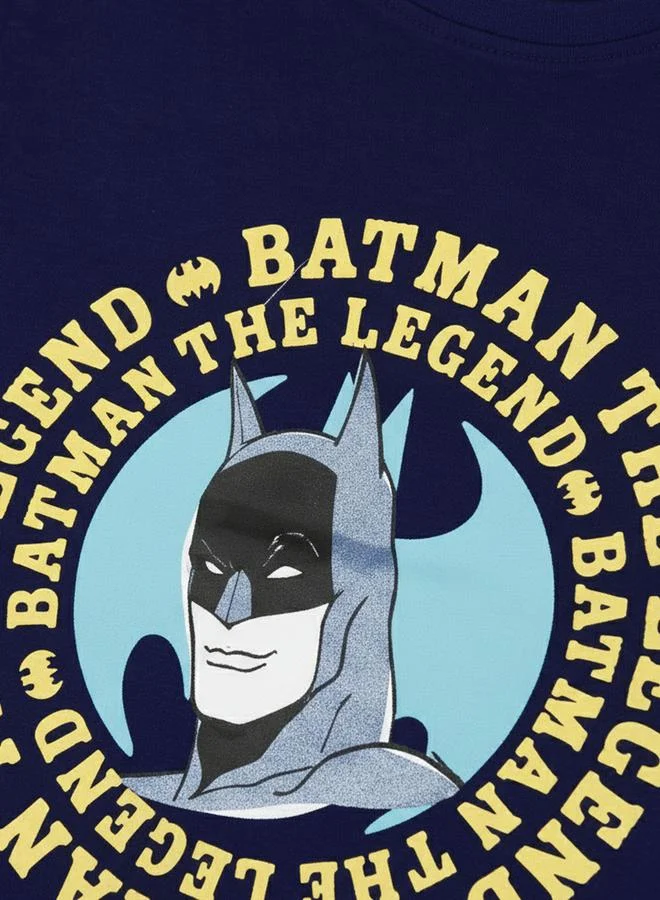 Batman Graphic Print Round Neck Fashion T-shirt