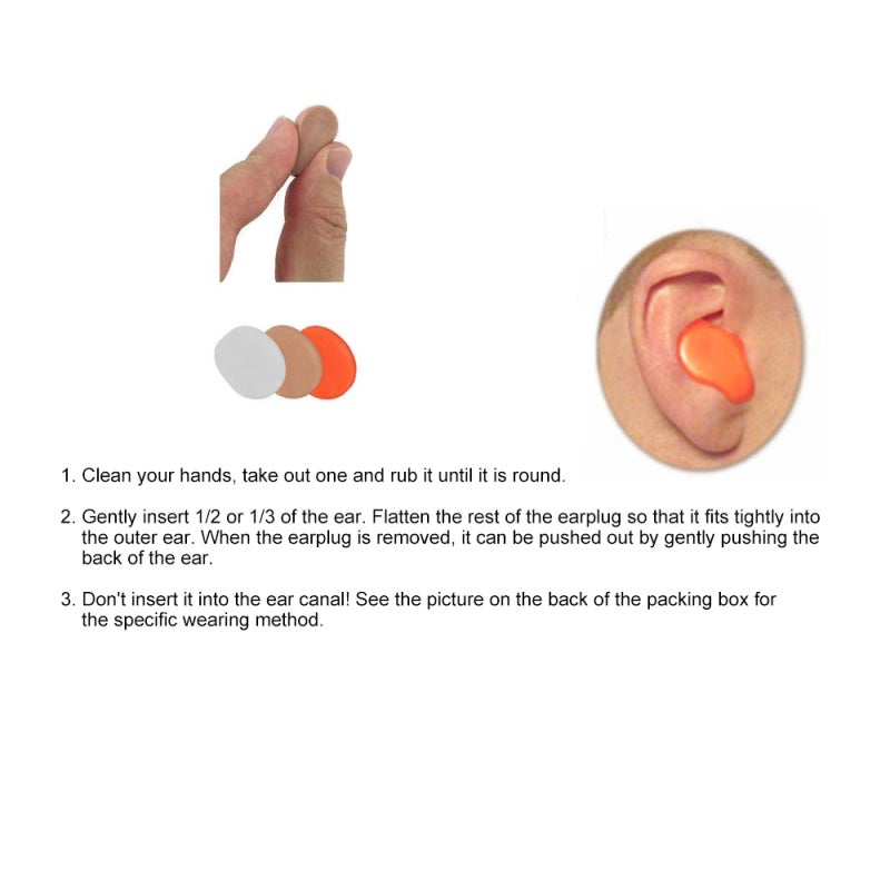 Mack's Swimming Ear Plugs Waterproof Noise Canceling Silicon Resin Ear Protection - Average 22DB Noise Reduction Safe Odorless Skin-Friendly Ear Plugs for Swimming - Image 2