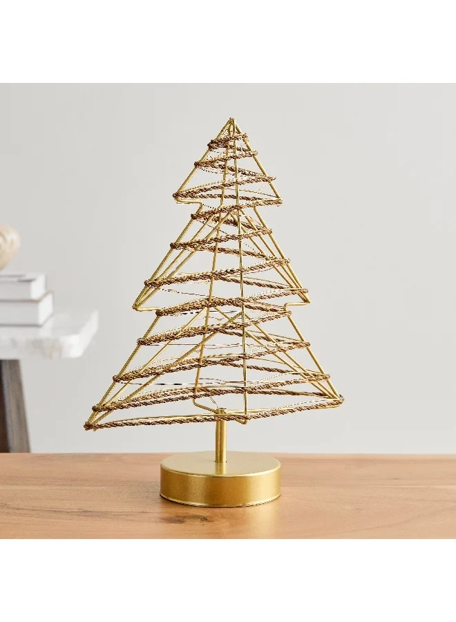 Home Box Asher Metal LED Xmas Tree Accent 25.5 x 10.4 x 32.8 cm