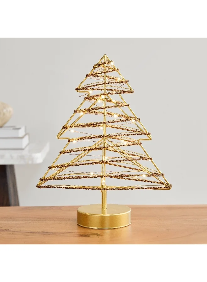 Home Box Asher Metal LED Xmas Tree Accent 25.5 x 10.4 x 32.8 cm