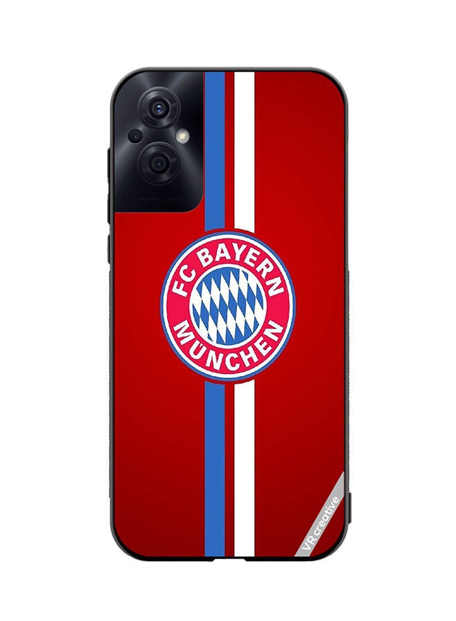 VR CREATIVE Protective Case Cover For Oppo Reno8 Z Fc Bayern Munchen Logo Red Design Multicolour - Image 1