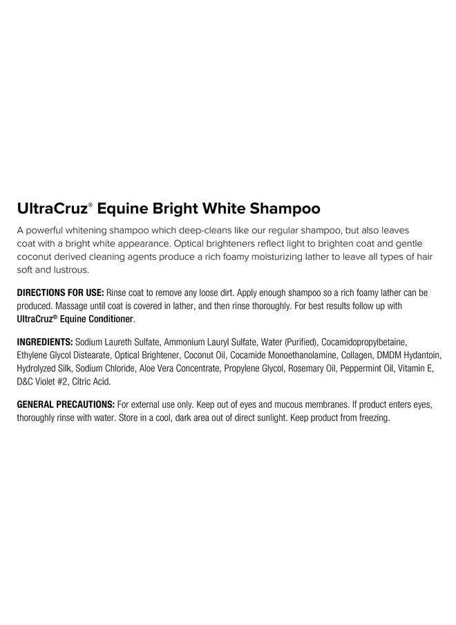UltraCruz UltraCruz - sc-516943 Equine Bright White Horse Shampoo and Conditioner Bundle, 32 oz Each  - Image 5