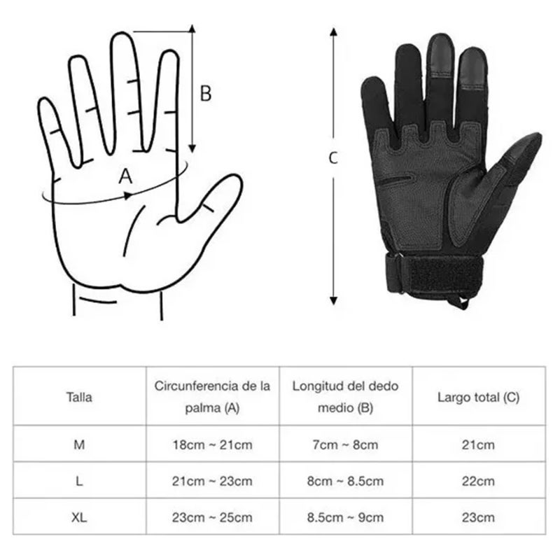 Motorcycle Gloves L Black - Advanced Anti-slip Technology Wear-resistant Reinforced Synthetic Leather Adjustable Wrist Closure Sports Riding Gloves for Motorcycle Enthusiasts Outdoor Activities High-i - Image 2