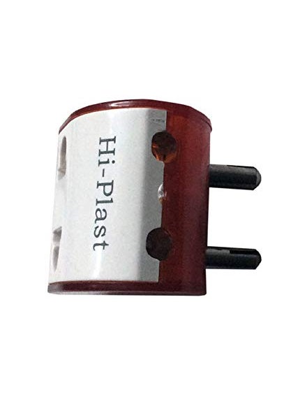 HI PLASST PINS N PLUGS HiPlasst Pack of 2 2Pin Universal Travel Adapter Multiplug Converter USAUKJapanChina to India Type D 6A Compact Design for Diwali Lights Mobile Chargers Laptops Electronics  - Image 5