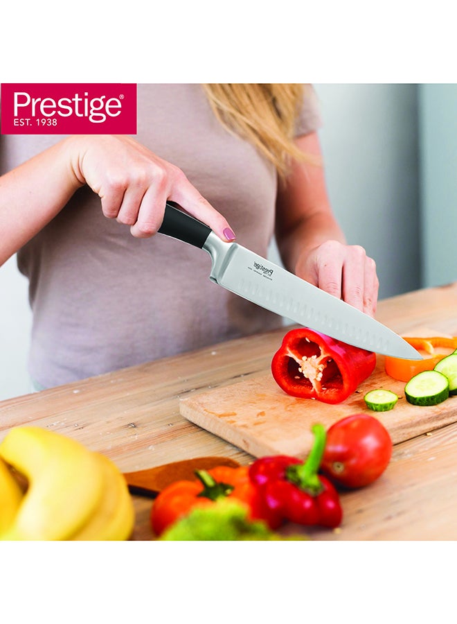 Prestige Deko 7.5" (18.5 Cm) Knife Sharpener | Rust Free Stainless Steel Blade - Pr57547 Silver - Image 4