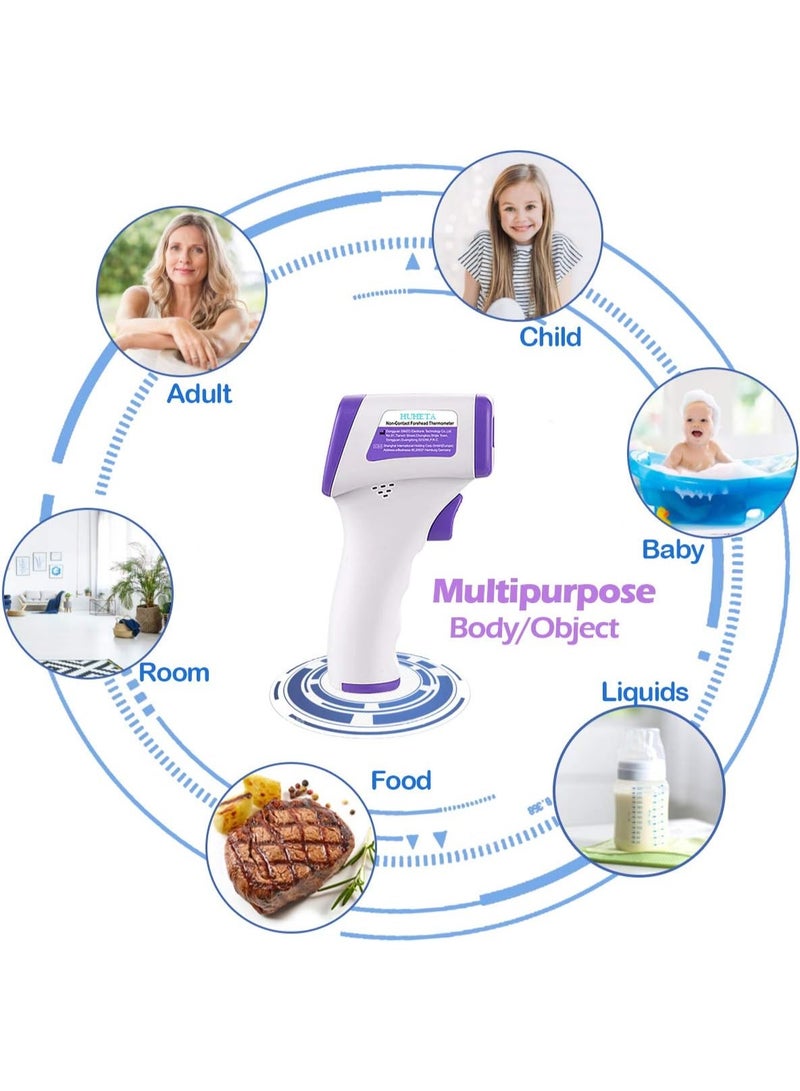 ترمومتر رقمي بـ الأشعة تحت الحمراء - قياس بدون تلامس - دقة وفورية للأطفال والكبار ومتابعة حالات الحمى - Image 5