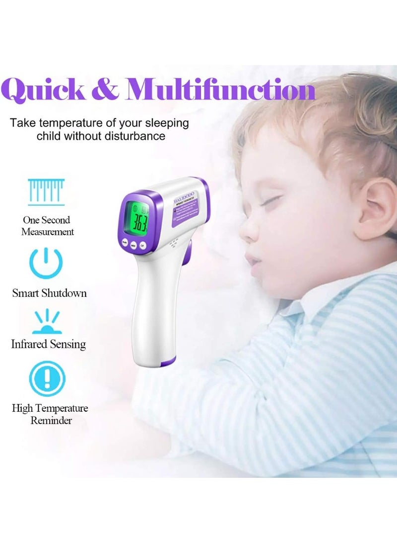ترمومتر رقمي بـ الأشعة تحت الحمراء - قياس بدون تلامس - دقة وفورية للأطفال والكبار ومتابعة حالات الحمى - Image 4