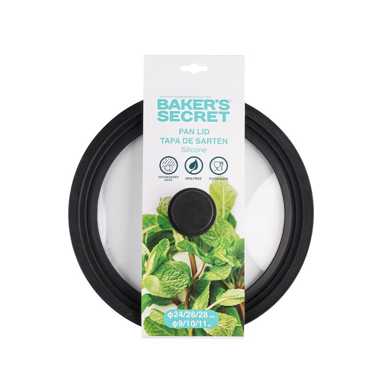 Baker's Secret أغطية زجاجية من بيكرز سيكريت 24 / 26 / 28 سم – ملحقات أساسية لأدوات الطهي، البخار والاحتفاظ بالحرارة - Image 1