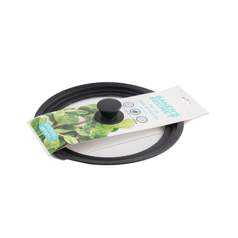 Baker's Secret أغطية زجاجية من بيكرز سيكريت 24 / 26 / 28 سم – ملحقات أساسية لأدوات الطهي، البخار والاحتفاظ بالحرارة - Image 2