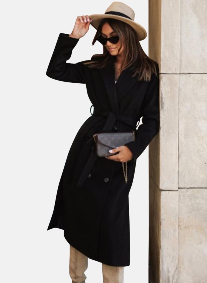 يونيكي سترة باركا طويلة مخططة - Image 3