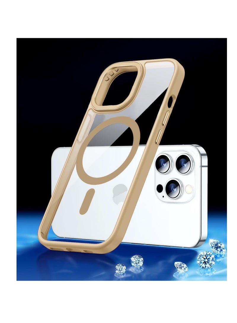 Magnetic Crystal Clear Case for iPhone 13 (6.1 Inch) Magsafe [Not Yellowing] [No.1 Strong Magnets] Slim Phone Cover
