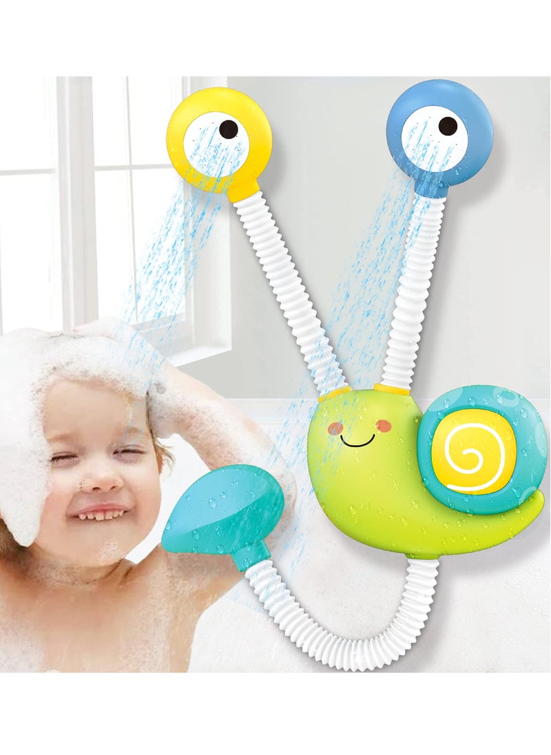 Captaintech Electric Spray Water Squirt Sprinkler Bath Toys for Babies, Upgraded Double Sprinkler Shower for Kids 18 Months and Up, Fun Water Play for Bathtime and Preschool Activities.  - Image 1