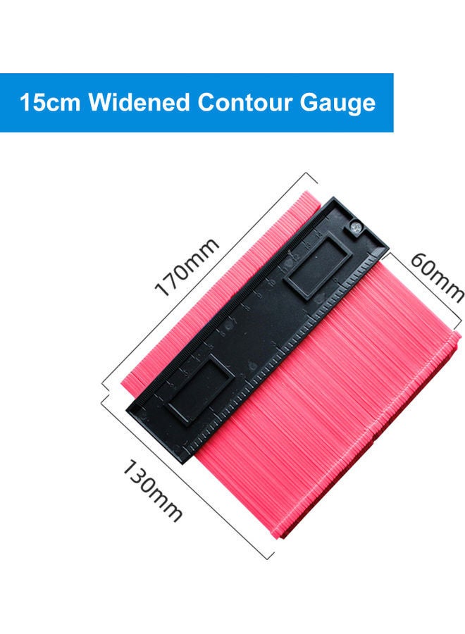 NIBEMINENT Contour Gauge Duplicator Measure Ruler Multicolour 5.9inch - Image 5