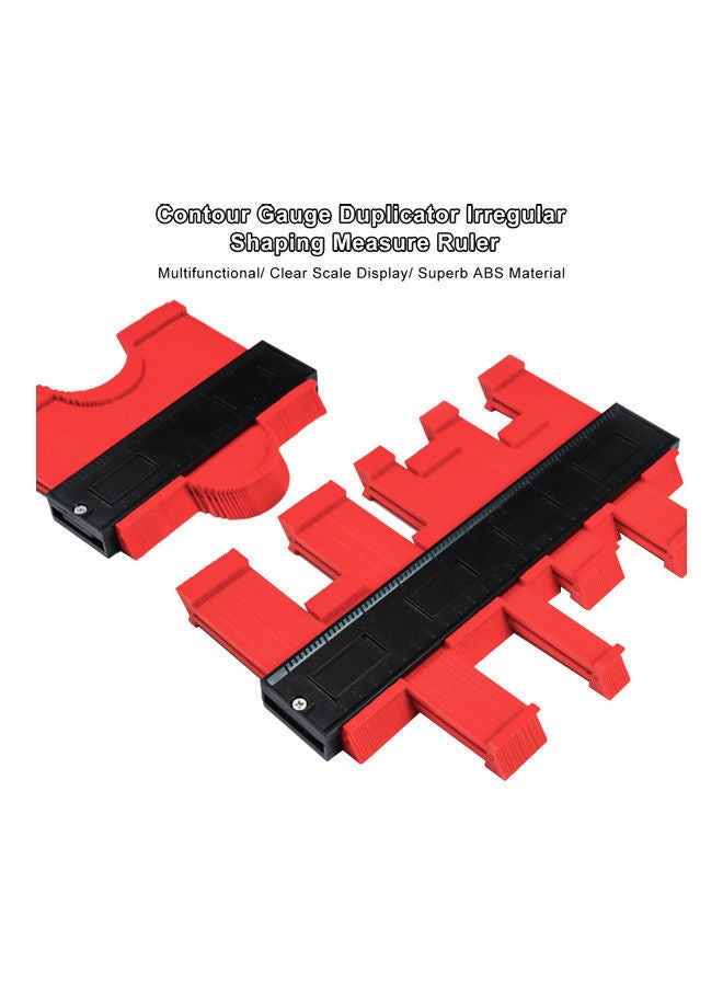 NIBEMINENT Contour Gauge Duplicator Measure Ruler Multicolour 5.9inch - Image 3