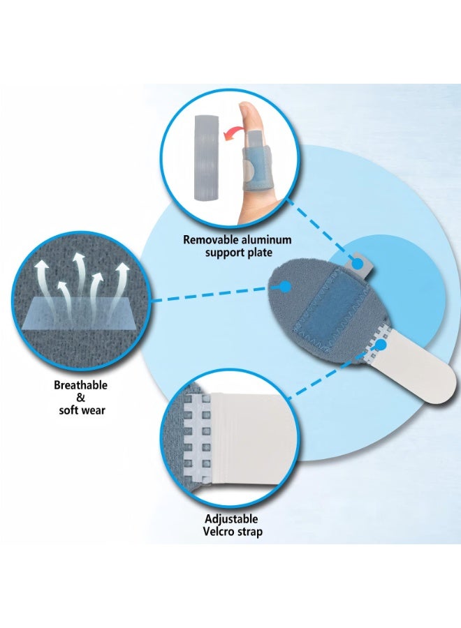 5 Pcs Trigger Finger Splints 5 Single Straps Finger Splint Support Brace Kit, Finger Straightener for Broken/Straightening/Aarthritis, Fits for Thumb/Middle/Ring/Index/Pinky Finger - Image 3