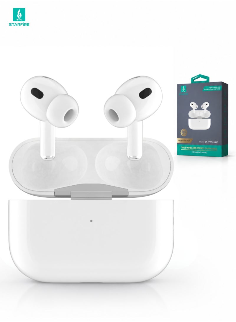 Starfire Touch Control Bluetooth Earbuds V5.4, Dual Channel Stereo Wireless In-Ear Earphones, IPX4 Sweat Resistant, 10m Range, 300mAh Charging Case, 40H Standby, Lightweight Earbuds for Calls & Music - Image 1