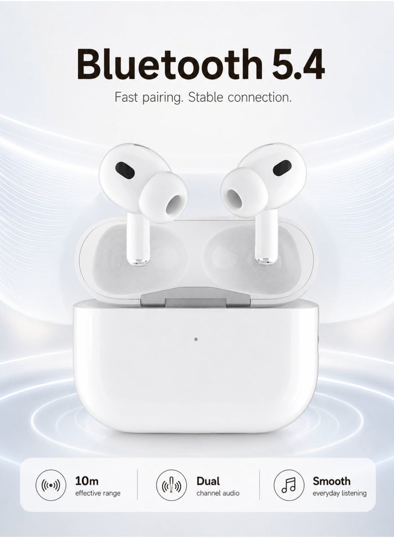 Starfire Touch Control Bluetooth Earbuds V5.4, Dual Channel Stereo Wireless In-Ear Earphones, IPX4 Sweat Resistant, 10m Range, 300mAh Charging Case, 40H Standby, Lightweight Earbuds for Calls & Music - Image 5