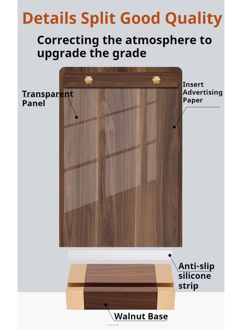 JiFENG Acrylic Certificate Display Stand Organize Photo Frames Document Holder for Organize Photo Frames(Horizontal) - Image 3